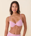 Bloom Seersucker Çizgili Rosarito Bikini Üstü