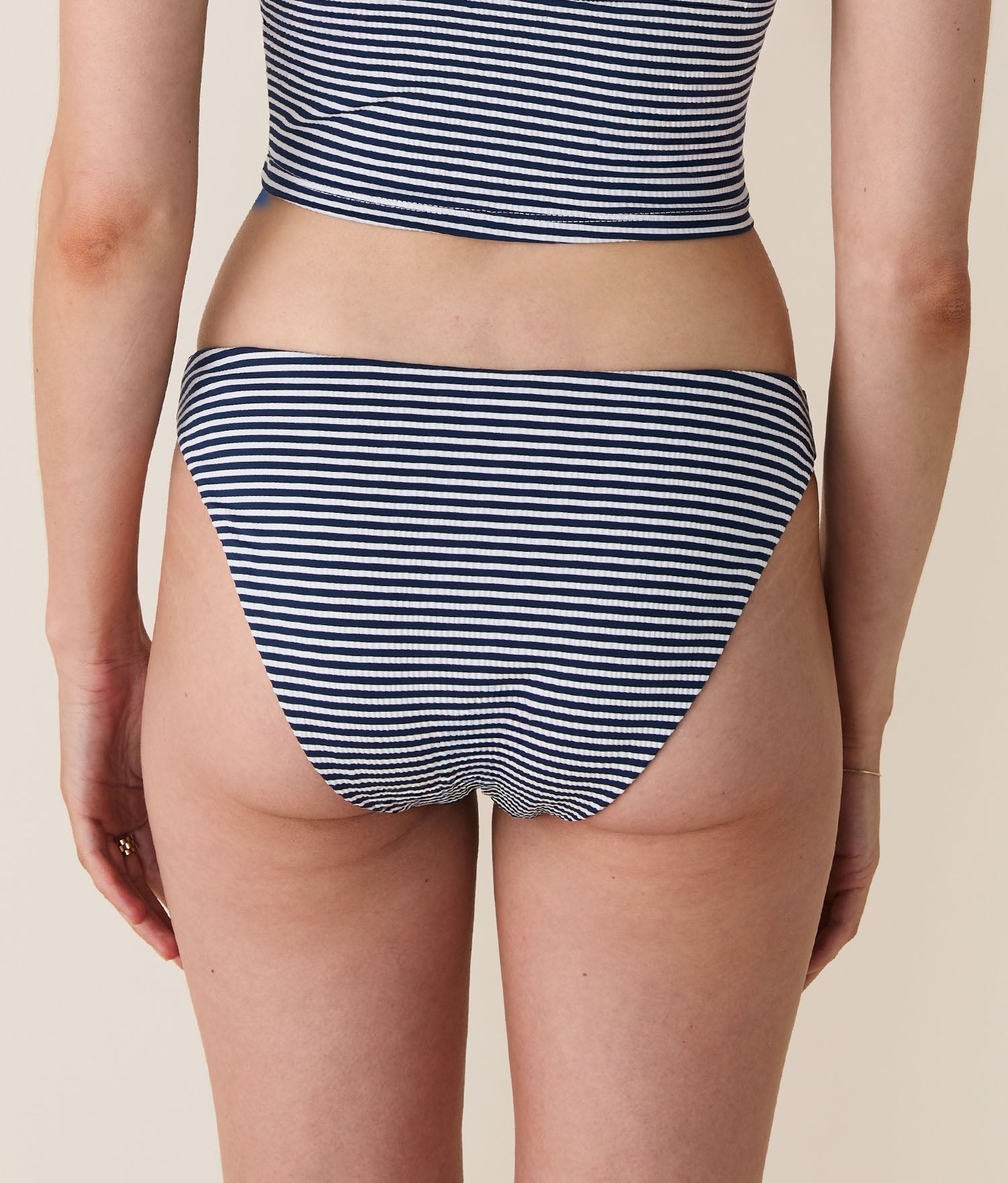 Cadet Seersucker Çizgili Premium İmza Bikini Altı