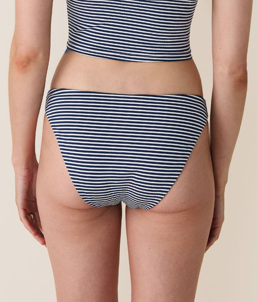 Cadet Seersucker Çizgili Premium İmza Bikini Altı