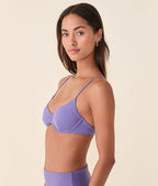 Ekolojik Naylon Ametist Bermuda Bikini Üstü - Şık ve Rahat