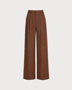 Karamel Natural Bel Düz Pantolon