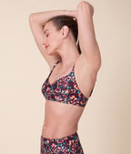 Andie X Lands’ End Ekolojik Naylon Çiçekli Bikini Üstü