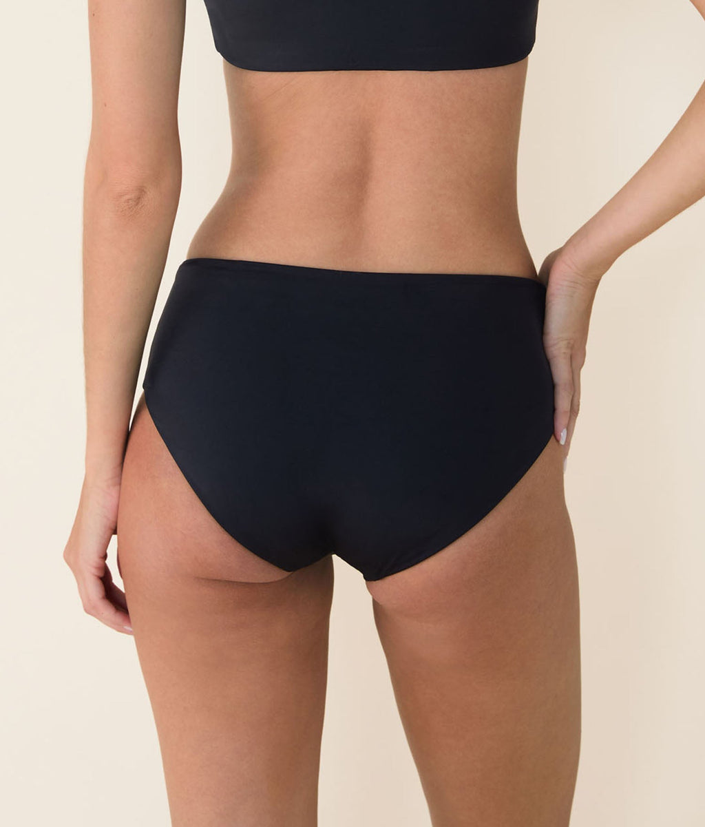 Ekolojik Naylon Siyah Hipster Bikini Altı - Şık ve Rahat