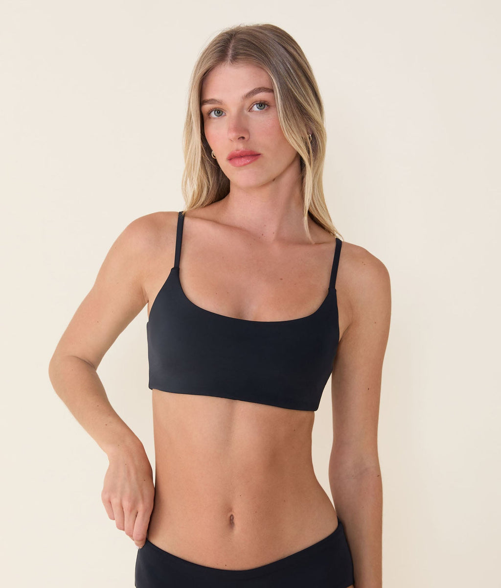 Siyah Ekolojik Naylon Maui Bikini Üstü - Şık ve Rahat