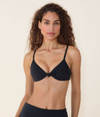 Santorini Ekolojik Naylon Bikini Üstü - Siyah Renk