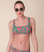 Ekolojik Naylon Palm Çiçeği Rye Bikini Üstü - Şık ve Rahat