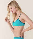 Bells Bikini Üstü - Ekolojik Naylon - Cıva Mavisi