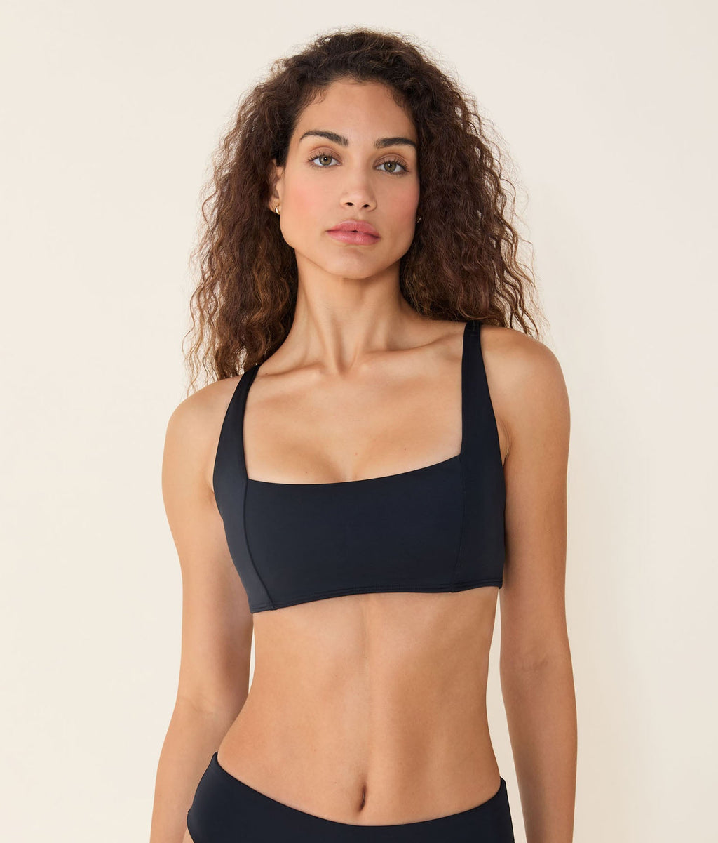 Siyah Düz Havana Bikini Üstü - Şık ve Rahat Tasarım