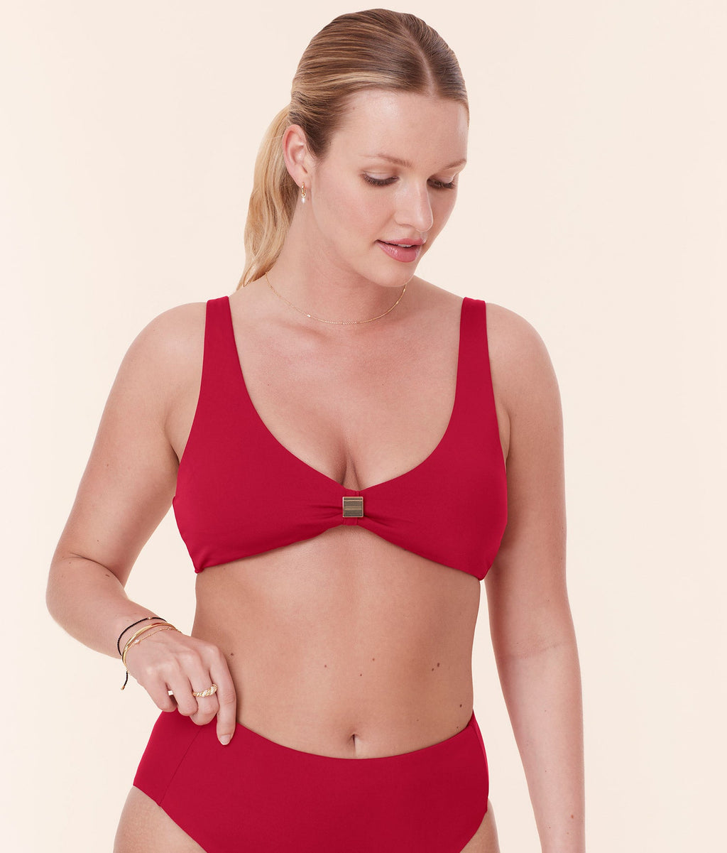 Ekolojik Naylon Dalia Garnet Bikini Üstü - Şık ve Rahat