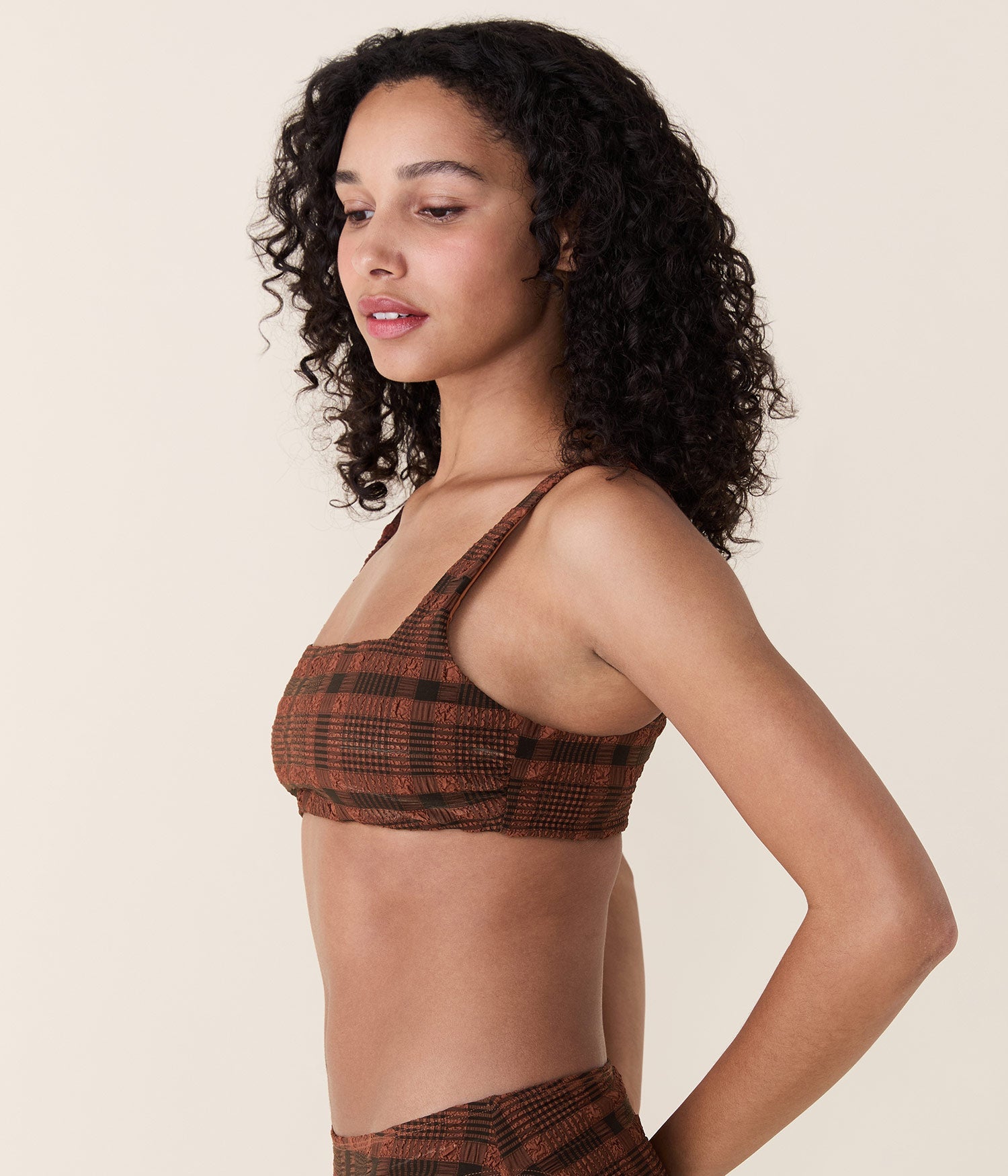 Rye Ekoseli Bikini Üstü - Sierra Desenli Yaz Modası