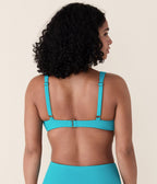 Sicily Ekolojik Naylon Bikini Üstü - Cyan Renk Seçeneği