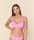 Ekolojik Naylon Gül Çiçeği Bikini Üstü - Essex Koleksiyonu