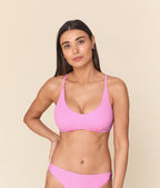 Ekolojik Naylon Gül Çiçeği Bikini Üstü - Essex Koleksiyonu