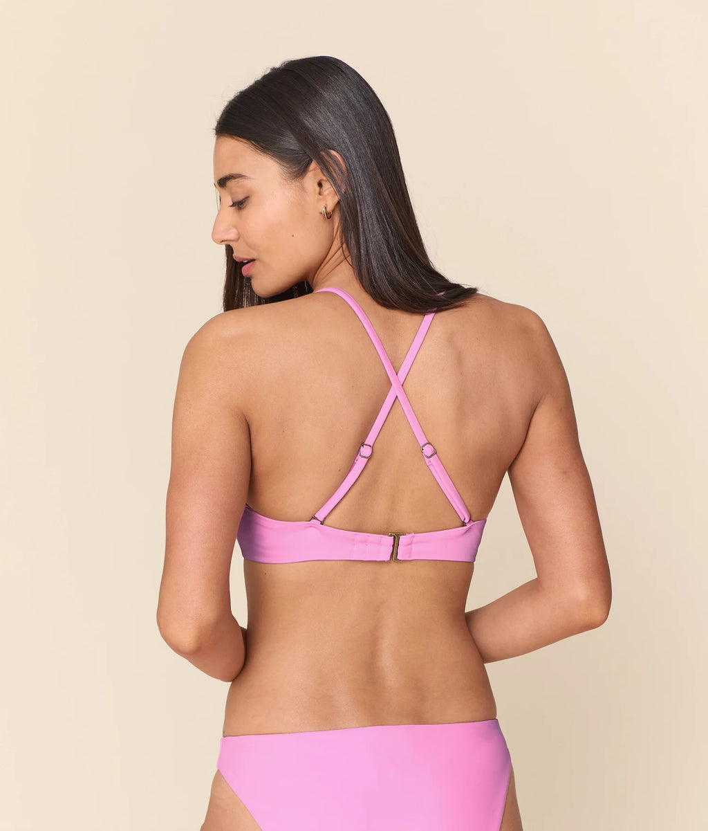 Ekolojik Naylon Gül Çiçeği Bikini Üstü - Essex Koleksiyonu