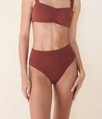 Ekolojik Naylon Yüksek Bel Karamel Bikini Altı