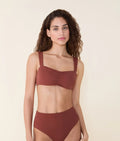 Ekolojik Naylon Sahara Bikini Üstü - Karamel Renk Seçeneği