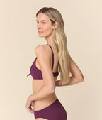 Ekolojik Naylon Tenerife Bikini Üstü - Mor, Güneşte Kurutulmuş