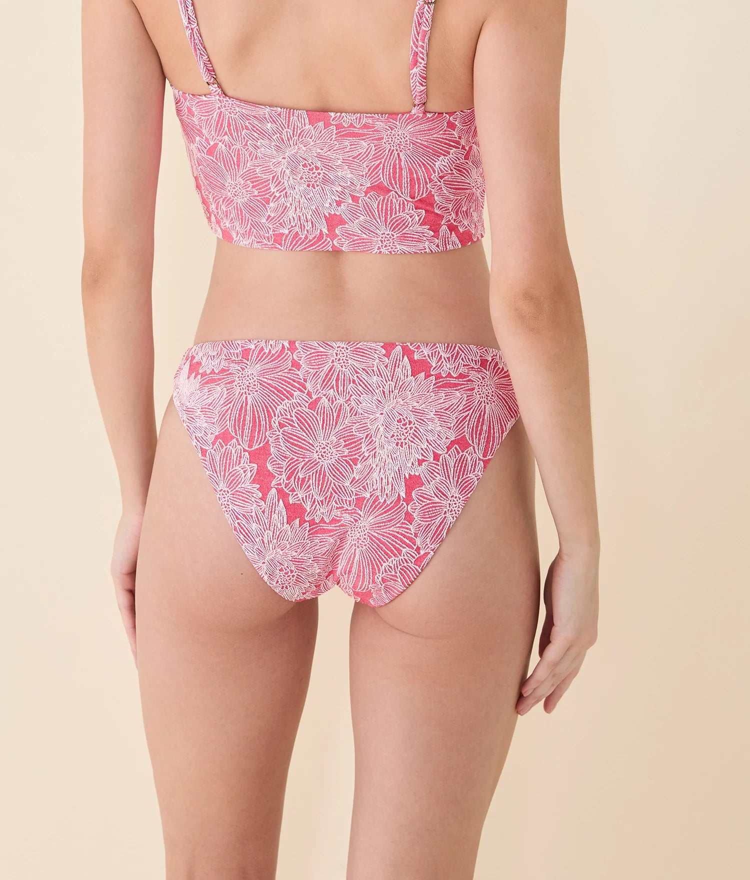Şeftali Renkli Jakarlı İmza Bikini Altı - Şıklık ve Konfor