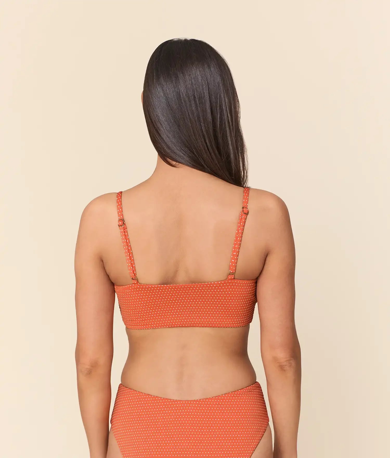 Puantiye Desenli Cabo Bikini Üstü - Şık ve Rahat