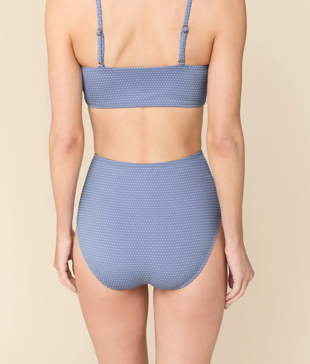 Yüksek Bel Puantiye Bikini Altı - Leylak Renk Seçeneği