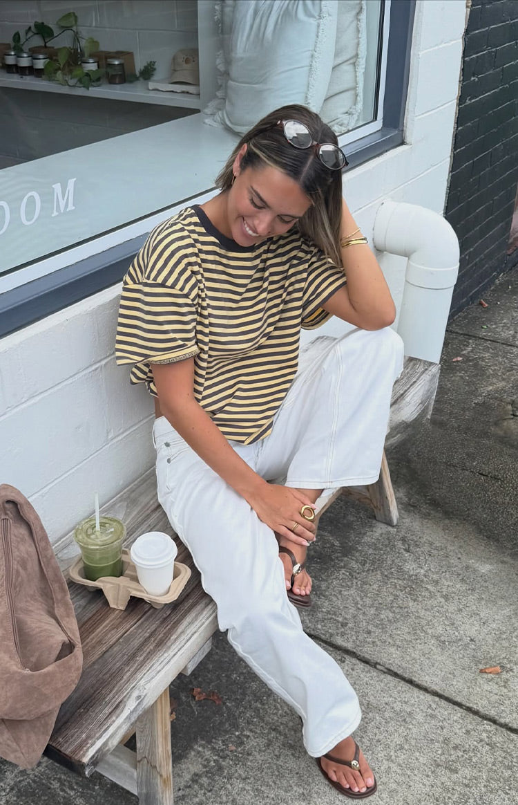 Clara Star Beyaz Denim Düşük Bel Kot Pantolon