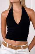 Amora Siyah Crop Top