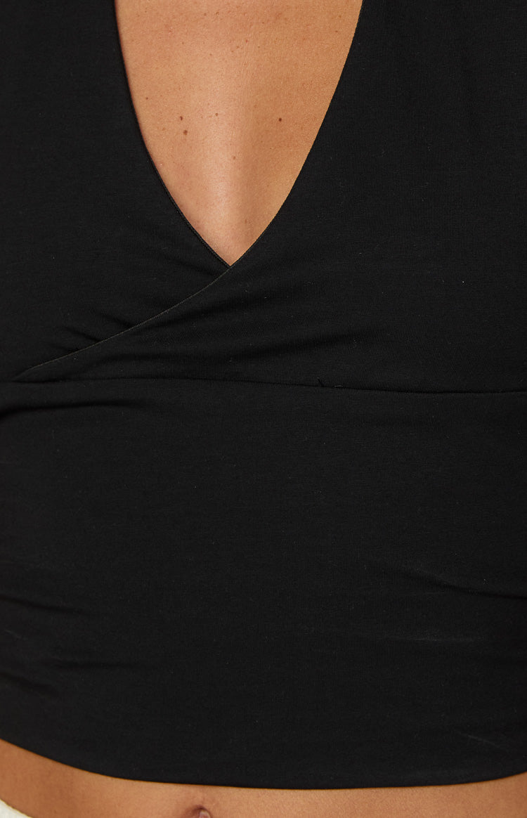 Amora Siyah Crop Top