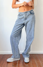 Austin Orta Bel Açık Mavi Denim Pantolon