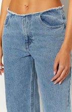 Austin Orta Bel Açık Mavi Denim Pantolon
