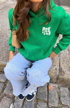 Başlangıç Yeşil Snuggle Bubble Kapüşonlu Sweatshirt