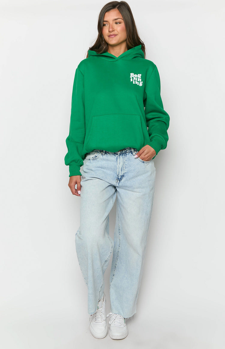 Başlangıç Yeşil Snuggle Bubble Kapüşonlu Sweatshirt