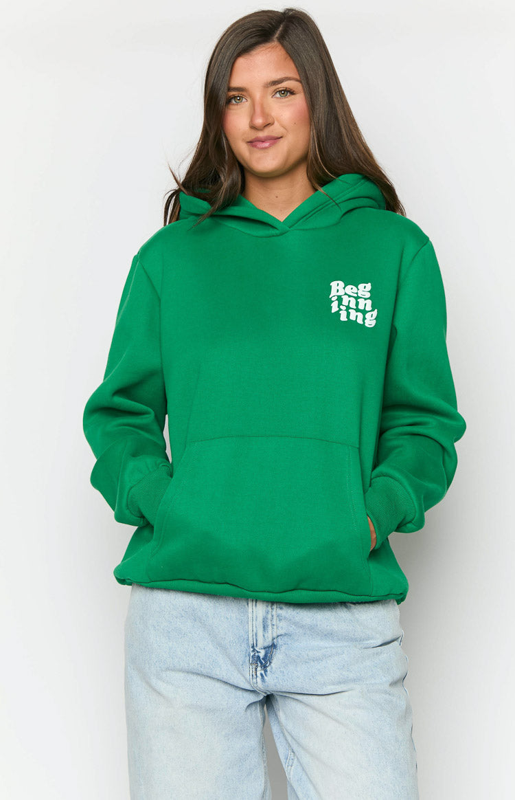 Başlangıç Yeşil Snuggle Bubble Kapüşonlu Sweatshirt