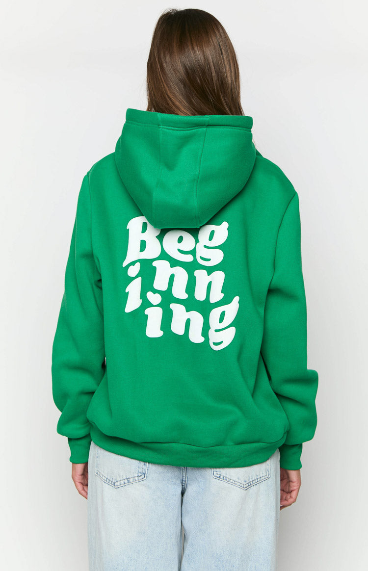 Başlangıç Yeşil Snuggle Bubble Kapüşonlu Sweatshirt