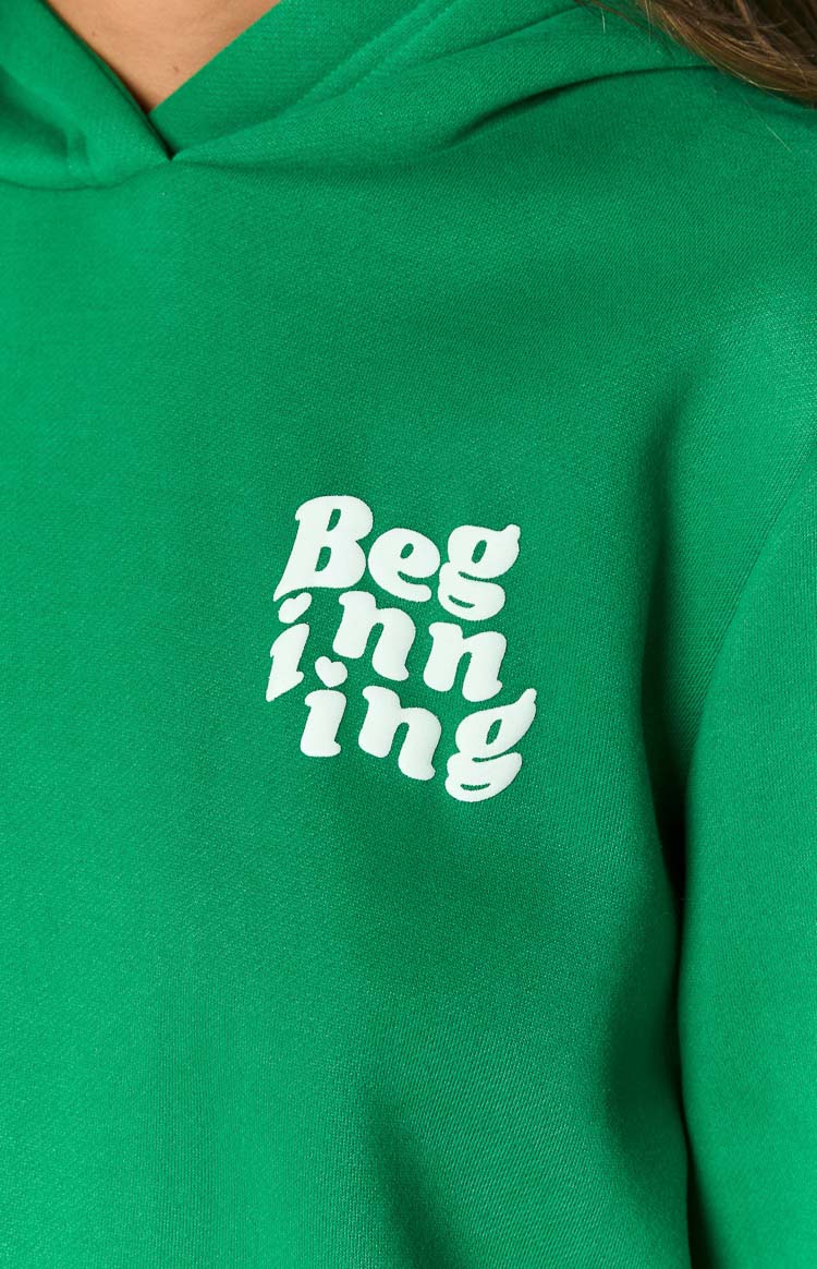 Başlangıç Yeşil Snuggle Bubble Kapüşonlu Sweatshirt