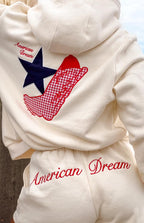 Başlangıç Krem Amerikan Rüyası Kapüşonlu Sweatshirt