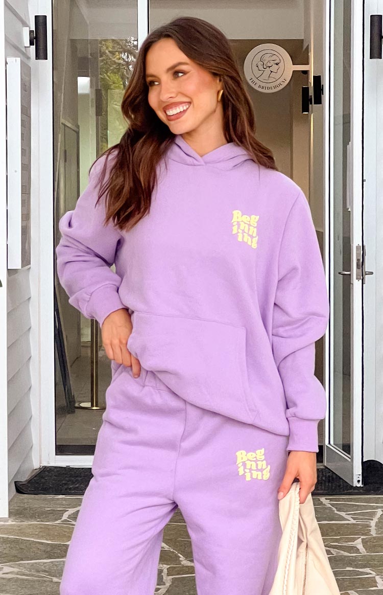 Başlangıç Mor Snuggle Bubble Kapşonlu Sweatshirt