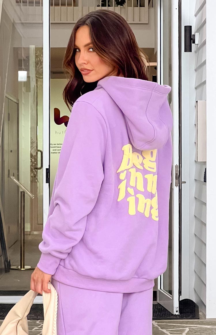 Başlangıç Mor Snuggle Bubble Kapşonlu Sweatshirt