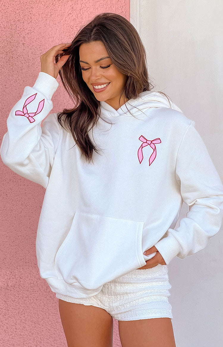 Beyaz Şekerli Hoodie