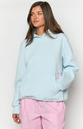 Açık Mavi Yıldız Kapşonlu Sweatshirt