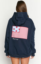 Başlangıç Navy USA Kapüşonlu Sweatshirt