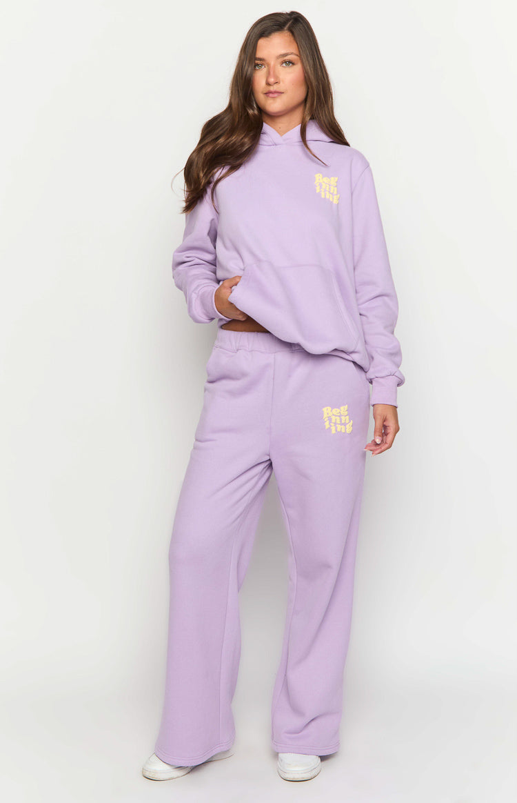 Başlangıç Mor Snuggle Bubble Kapşonlu Sweatshirt