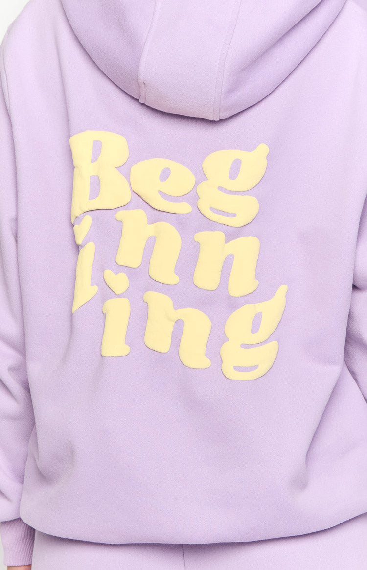 Başlangıç Mor Snuggle Bubble Kapşonlu Sweatshirt