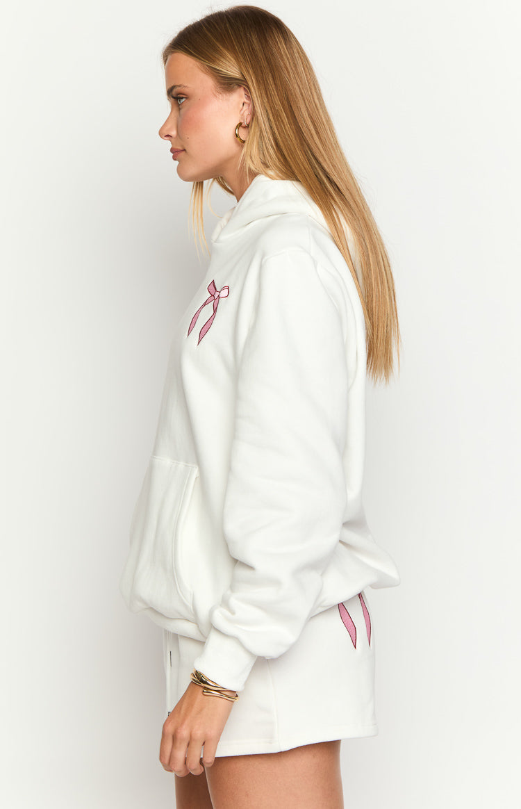 Beyaz Şekerli Hoodie