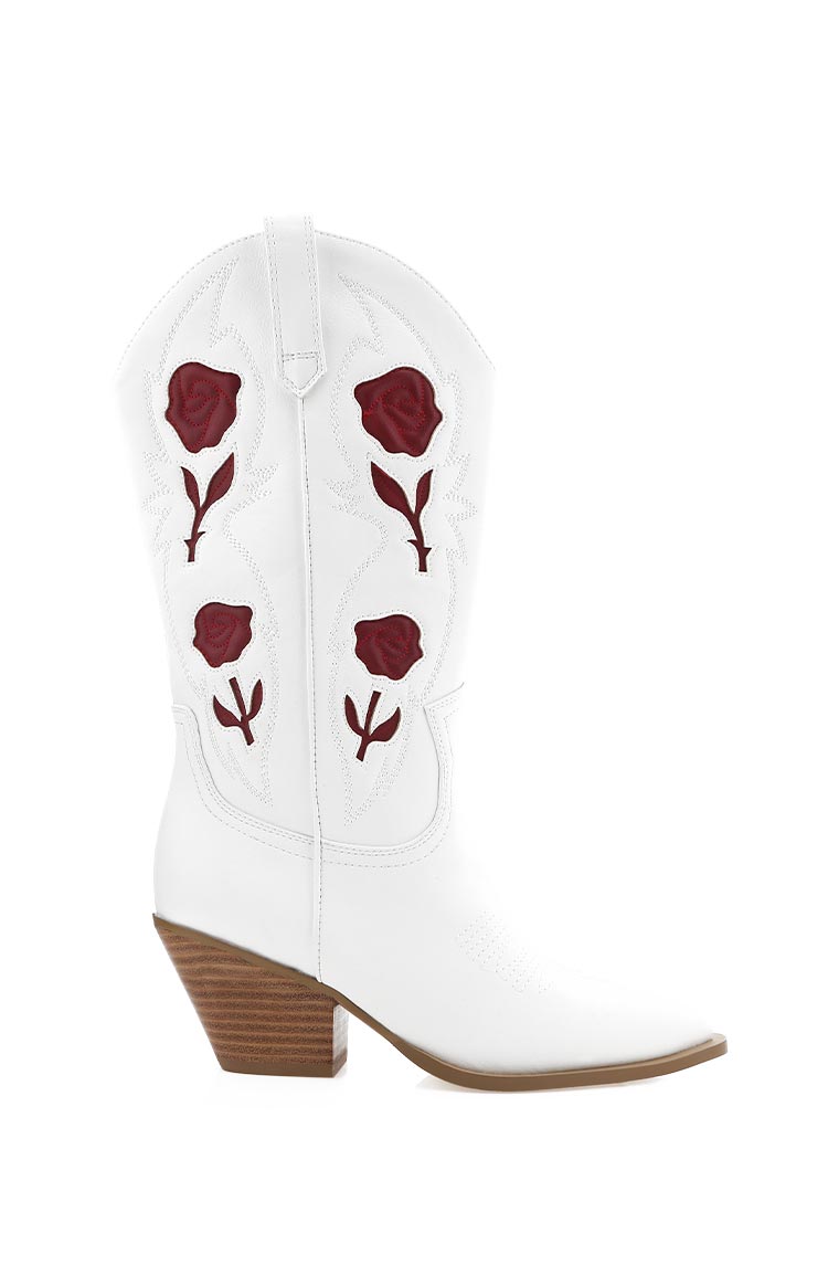 Billini Arden Beyaz Garnet Cowboy Botları