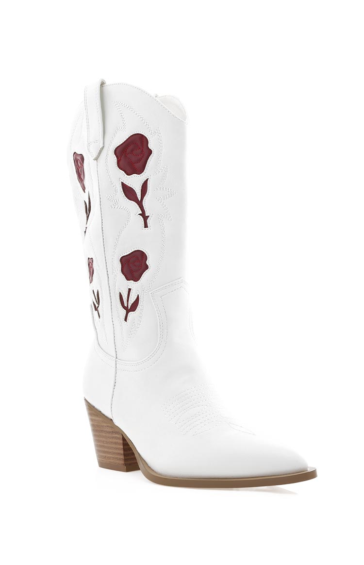 Billini Arden Beyaz Garnet Cowboy Botları