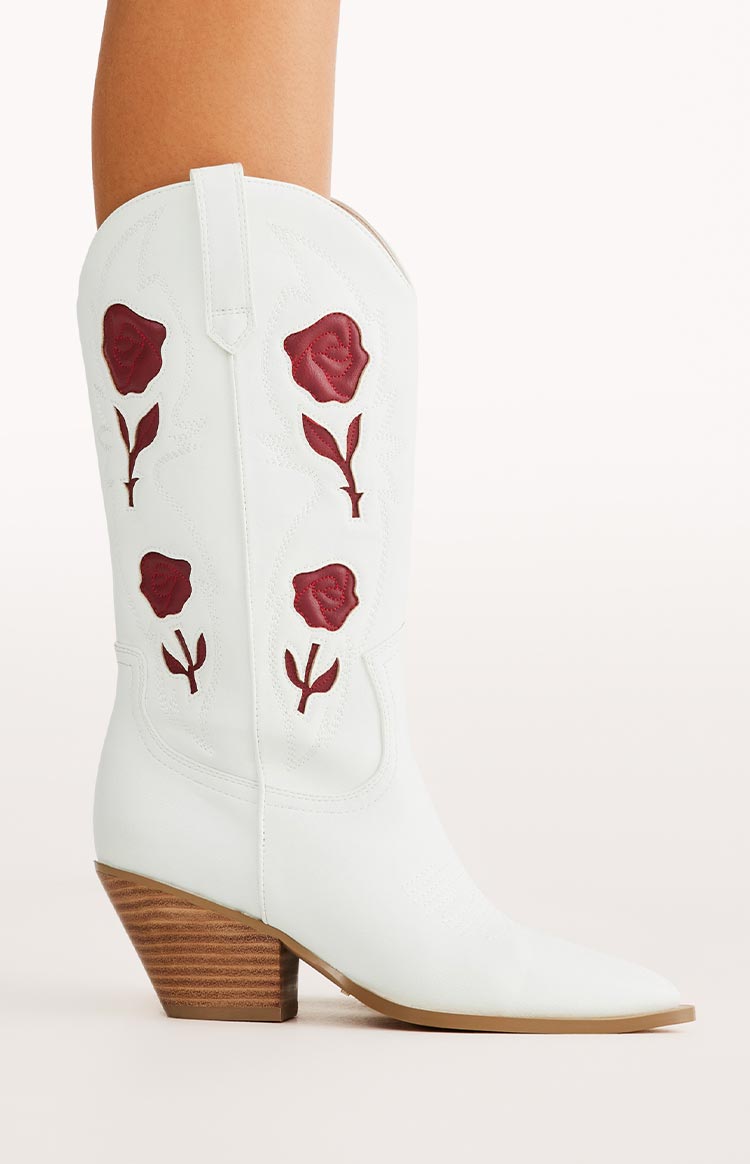 Billini Arden Beyaz Garnet Cowboy Botları