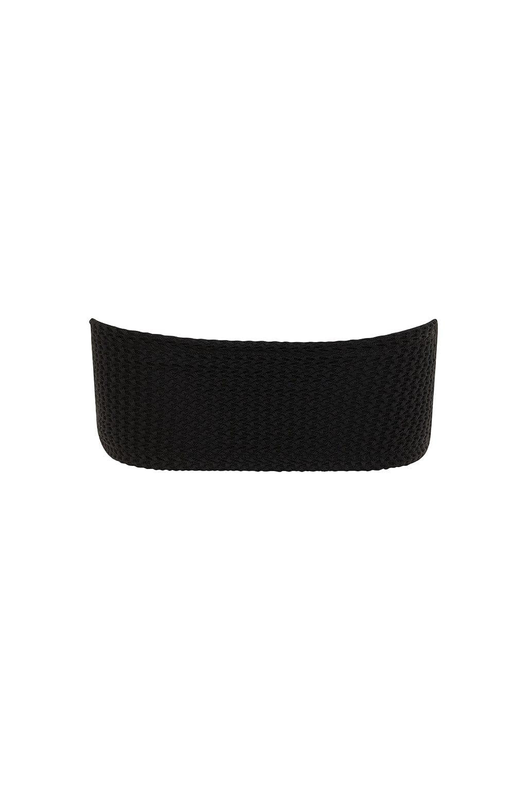 Siyah Kırçıllı Korsaj Bikini Üstü