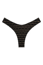 Siyah Papatya Dantel Ekstra Kapama Lulu (Zig-Zag Dikiş) Bikini Altı