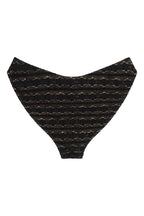 Siyah Papatya Dantel Ekstra Kapama Lulu (Zig-Zag Dikiş) Bikini Altı