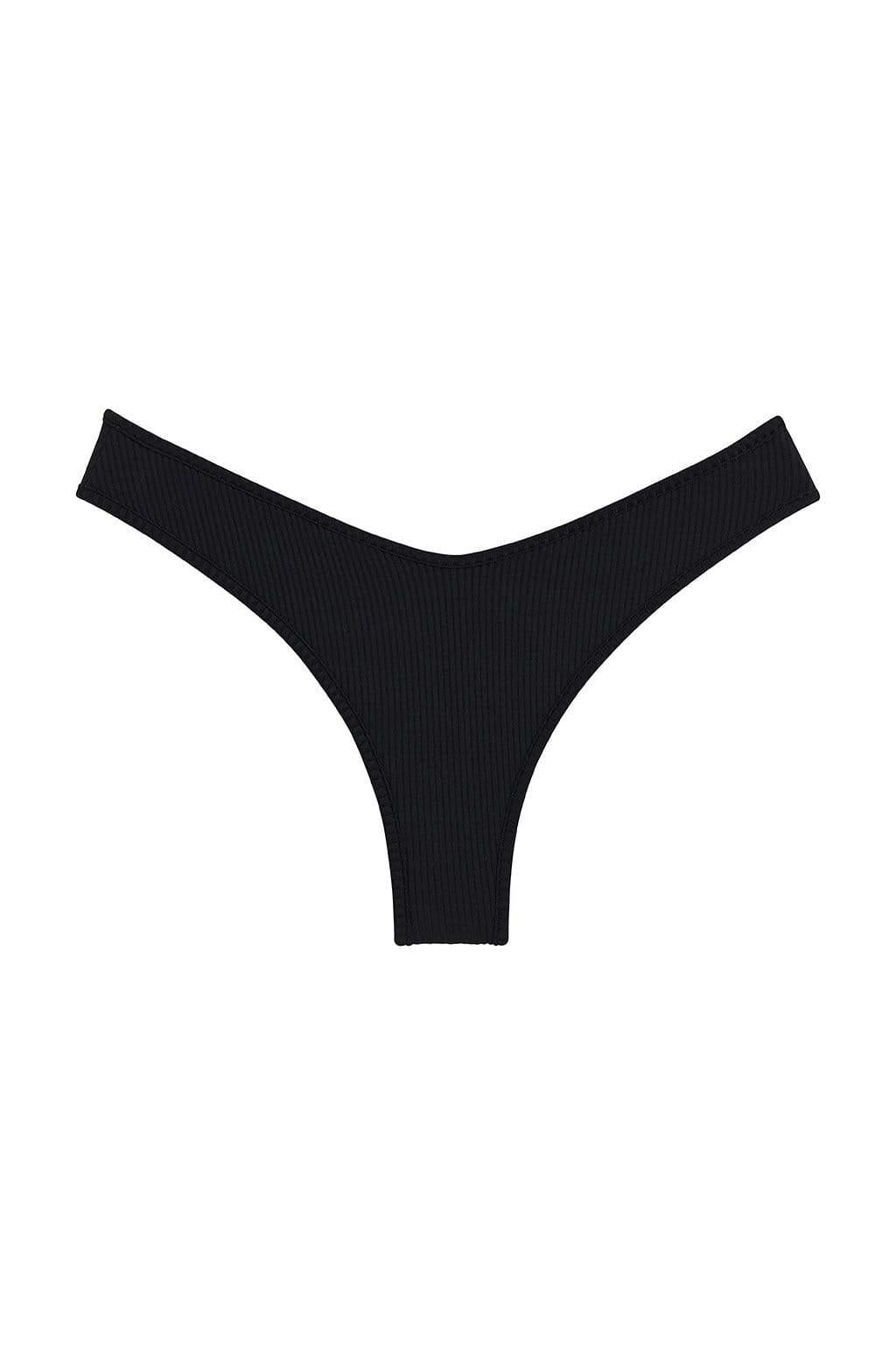 Siyah Rib Lulu Bikini Altı